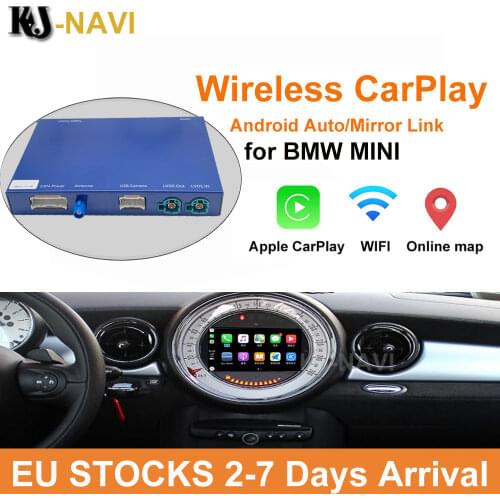 Wireless Apple CarPlay Android Auto Decoder For BMW Mini Cooper F54 F55 F56 F60 2014-2018 NBT System Screen Support Back Camera