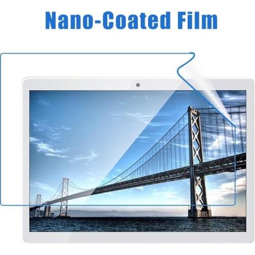 NO Tempered Glass) Soft Nano-coated Screen Protective Film Anti-Dust Protector for Tablet Size:236x166MM