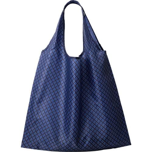 Large folding shopping 210D polyester shoulder bag creative environmental protection shopping bag