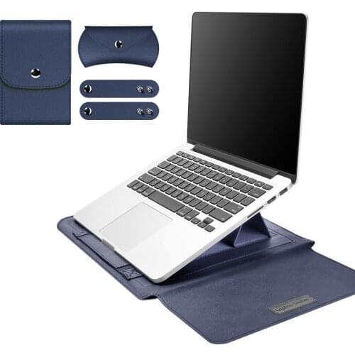 Laptop Bag Sleeve Case Protective 4-Piece Set Carrying Case PU Waterproof Laptop Shell Notebook Protective Cover Accessories