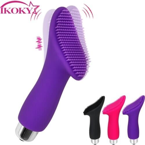 IKOKY AV Rod Thorn Finger Vibrator G-spot Massage Sex Toys for Women Sex Products Vaginal Clitoris Stimulator Brush Vibrator