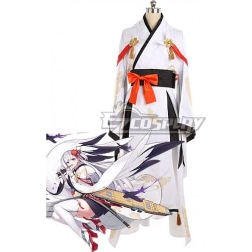 Azur Lane Shoukaku White Kimono Uniform Fighting Suit Halloween Dress for Women Adult Party Suit Cosplay Costume E001