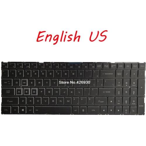 Laptop US Keyboard For ThundeRobot For Dino X5TA X5TW X6 X7 X7A X7H X8 English black without frame New