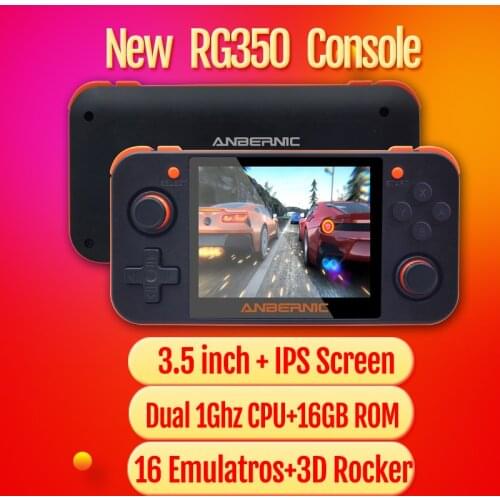RG350 Video Game Console Retro Open Linux System 3.5 inch IPS Screen 16GB Memory 64 Bit Handheld Game Player RG 350 Console