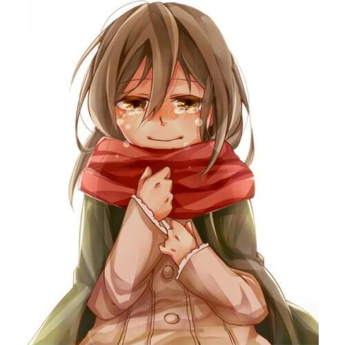 Cute Anime Car Stickers for Attack on Titan Cartoon Character Graffiti Decals Laptop Window Car Wrap 13cm*11cm