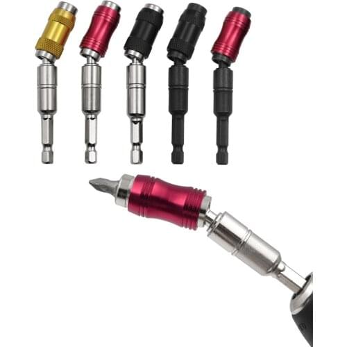 Mintiml 1/4" Hex Magnetic Screw Drill Tip Drill Screw Tool Quick Change Locking Bit Holder Guide Drill Bit Screwdriver Pivot