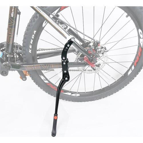 Bumlon Bike Kickstand Adjustable Parking Racks Mountain Bicycle Side Stand Support Aluminum Alloy Cycling Part for 24'-29'MTB