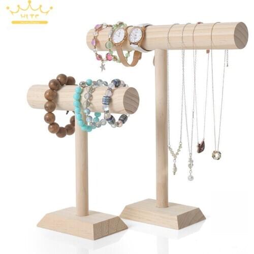 Solid Wood Bracelet Rack Bracelet Shelf Jewelry Rack Hanging Bracelet Necklace Hair Ring Head Rope Storage Jewelry Display Rack