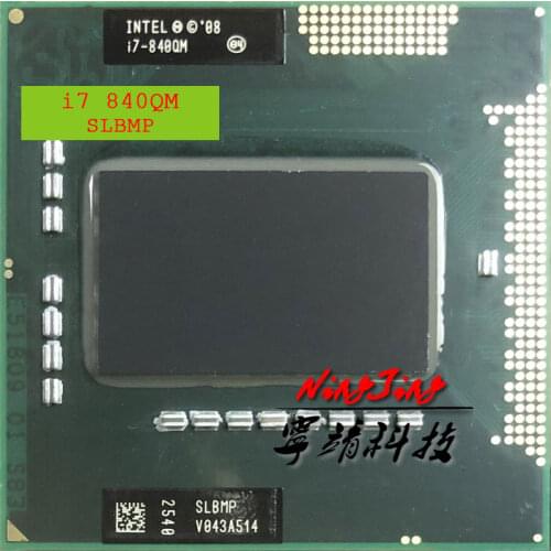Intel Core i7-840QM i7 840QM SLBMP 1.8 GHz Quad-Core Eight-Thread CPU Processor 8W 45W Socket G1 / rPGA988A