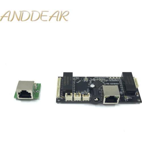 Industrial Ethernet Switch Module 10/100/1000mbps 4 port PCBA board OEM Auto-sensing Ports PCBA board OEM Motherboard