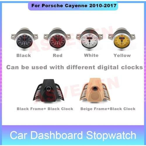Car Dashboard Stopwatch For Porsche Cayenne 2010-2017 Decoration Clock Time
