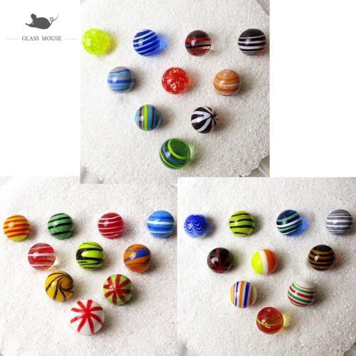 16mm Color lHandmade Glass Marbles Balls Charms Home Decor accessories for Fish Tank Vase Aquarium game Toys for Kids Children