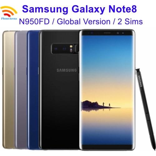 Samsung Galaxy Note8 Note 8 Duos N950FD 90% New Dual Sim Global Version 6.3" 6GB RAM 64GB ROM NFC Octa Core 4G LTE Cell Phone