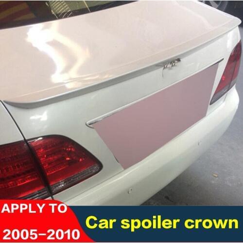 For 2005 To 2010 Toyota Crown Spoiler Rear Lip Rear Car Spoiler Crown High Quality ABS Color Primer Car Fixed Wing Tail Fin
