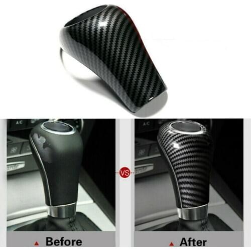 Carbon Fiber Gear Shift Knob Cover for Mercedes-Benz W204 W212 a C E G GLS Cl