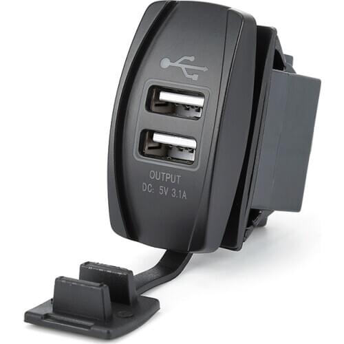 Universal Dual USB Car Charger Power Adapter 12-24 V 3.1A Dual USB Socket Charger For IPhone Ipad Samsung Tablet Phone Chargers