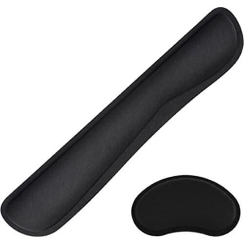 1 Set Excellent Mouse Wrist Support Wear Resistant High Elastic Fabric Enlarge Keyboard Wrist Rest Pad Supplies Set for Home