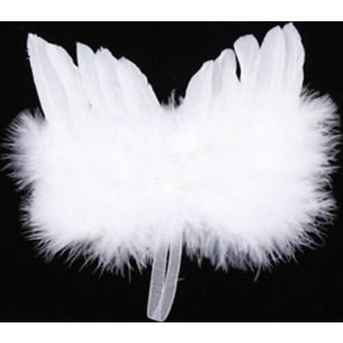 1 pcs Feather Wing Ornament Lovely Baby Angel Wing Cupid Fairy Feather Wing Infant Photography Props Costume Prop