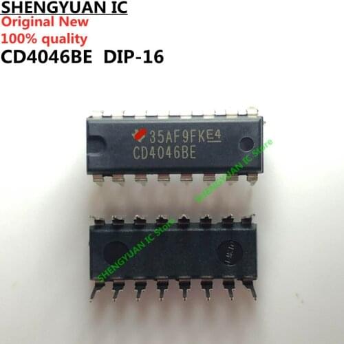 10 pcs/lot CD4046BE DIP-16 CD4046 CMOS MICROPOWER PHASE-LOCKED LOOP 100% new imported original 100% quality