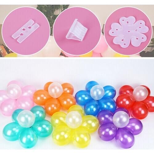 10Pcs/Lot Balloons Balloon Clip Air Balloon Fixed Decorate Super Hugh Number Letter Cute Hydrogen Airballoon Clamp Folder ballon