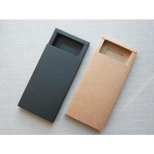 20pcs/lot-186*106*14mm Brown Kraft Paper Boxes Drawer Box Phone Gift Craft Soap Box Jewelry Storage box