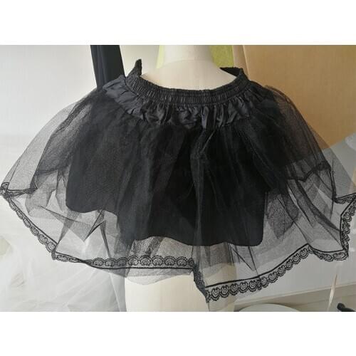 2019 In Stock Short Girls Three Layer Wedding Petticoats Lace Edge Tulle Boneless Petticoat Simple Mini Underskirts for Children