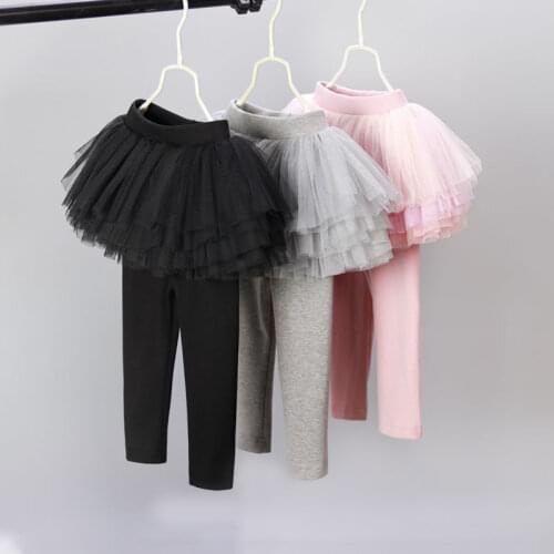 2020 Girls Baby Layers Mesh Tutu Skirts Leggings Kids Girl Fashion Beautiful Pants Clothes