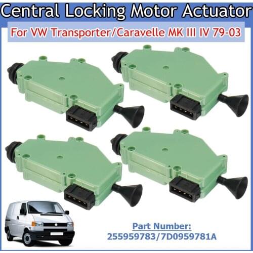 2x/4x Central Door Lock Actuator For VW Transporter T4 Caravelle MK III IV 7D0959781A 7D0959781 255959783 255959783A E100089