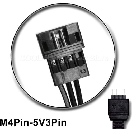 COOLMOON dedicated adapter cable Motherboard 5V 3PIN Shenguang sync line for light bar, light board and graphics card bracket
