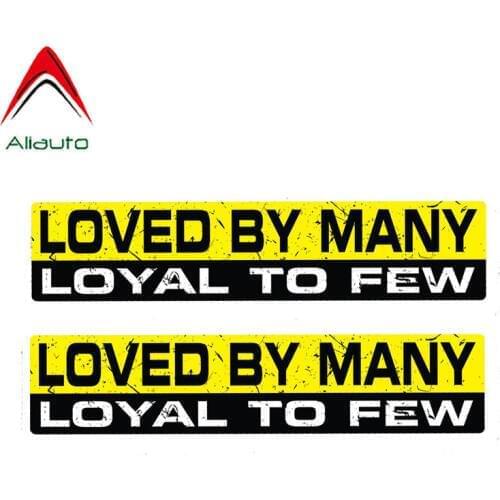 Aliauto 2 X Funny Car Stickers Creative Decal Loved By Many Accessories PVC for Mercedes Honda Toyota Volkswagen,15cm*3cm