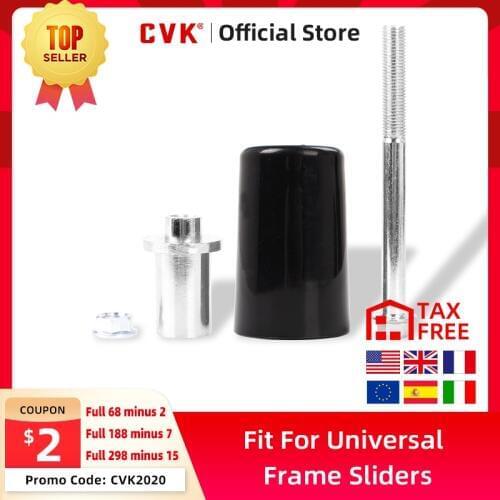 CVK 1 Pair Motorcycle Universal 10mm Frame Slider Anti Crash Pad Falling Protection For Yamaha Honda Suzuki Honda Accessories