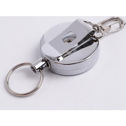 Anti Lost Yoyo Pass ID Card Recoil Sporty Retractable Alarm Bag Hook Hanger Holder High Quality