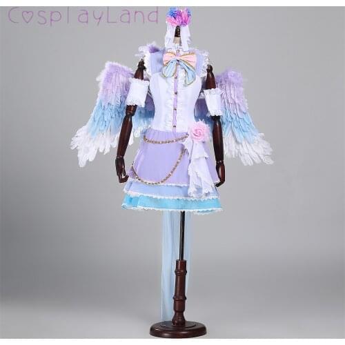 Japanese Anime Love Live Cosplay Costume Kotori Minami White Day Dress Halloween Party Women Dress Angel Suit Lolita Dress
