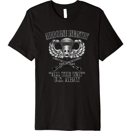 U.S. Army Airborne Infantry (Front Design) Premium T-Shirt(1)