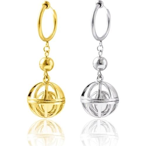 Hot Anime Tokyo Revengers Kazutora Hanemiya Hoop Earrings Hollow Ball Pendant Dangle Earring Cosplay Jewelry Accessories