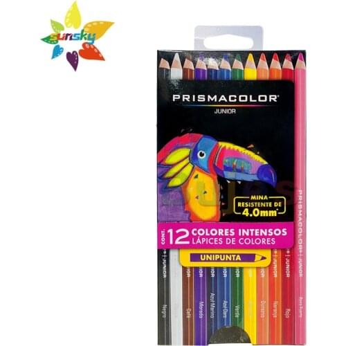 USA Prismacolor Junior colored pencil Assorted Colors, 12/15/24/36/48 color,beginners basic introductory set Art supplies