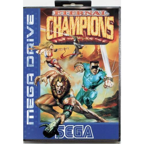 16 bit Sega MD game Cartridge with Retail box - Eternal Champions game card for Megadrive Genesis system