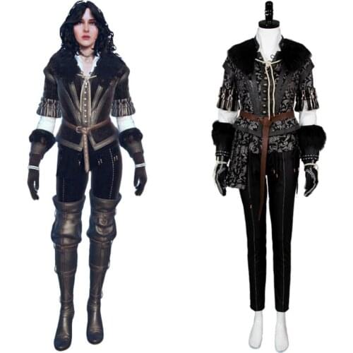 Yennefer Cosplay Costume Carnival Halloween Costume For Adult Women Full Sets