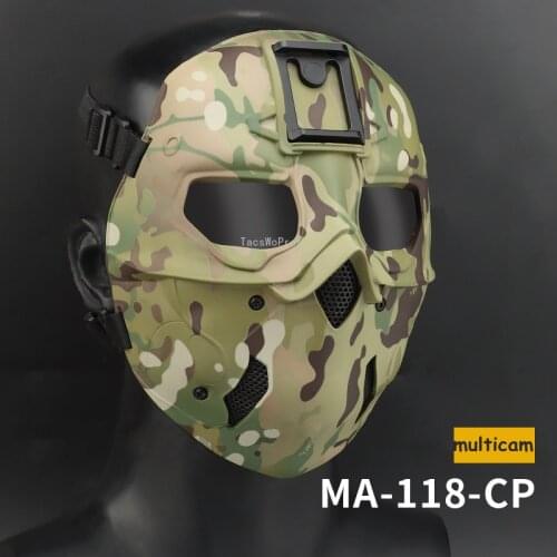Tactical Camouflage Full Face Mask Airsoft Paintball Cs Military Protective Masks for Combat Army Training Hunting Windproof