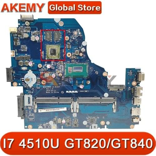 For ACER E1-572 V3-572G E5-531 E5-571G laptop motherboard LA-B162P LA-B991P mlc11.004 CPU I7 4510U GPU GT820/GT840 Mainboard