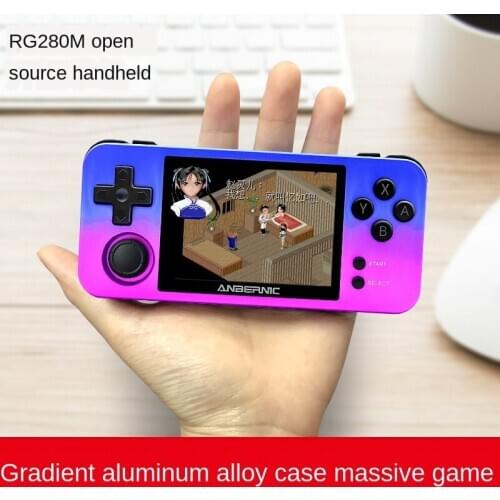 Rg280m mini metal rocker open source retro nostalgic handheld game console arcade handheld