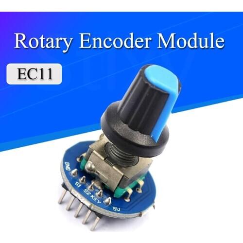 Rotary Encoder Module for Arduino Brick Sensor Development Round Audio Rotating Potentiometer Knob Cap EC11 With Switch