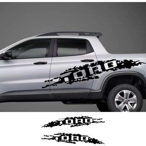 For Fiat Toro Car Stickers Pickup Door Side Decor Decals Truck Body Graphics Vinyl Film Covers Auto Exterior Tuning Accessories