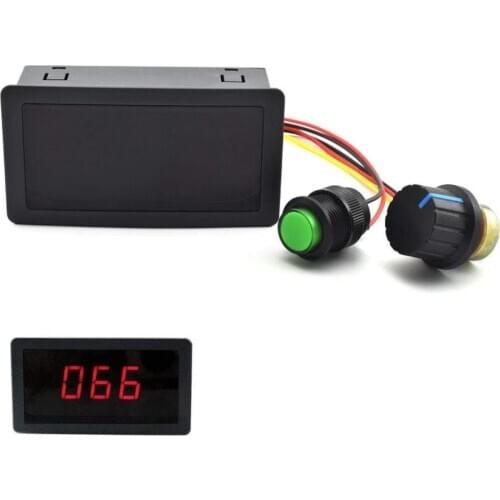 New 6V 12V 24V Digital Display LED DC Motor Speed Controller PWM Speed Regulator