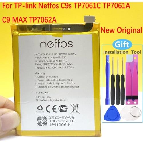 NBL-40A2950 Battery For TP-link Neffos NBL-40A2950 Mobile Phone NEW 3000mAh Battery In Stock