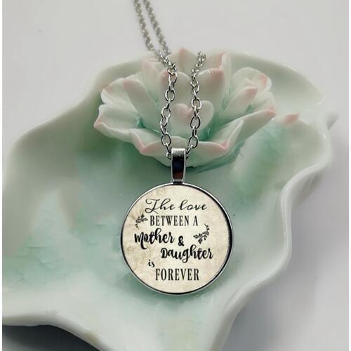Memorable Necklace, Wedding Day, Love Between Mother and Daughter Forever, Gift for Mother, Gift for Daughte Letter Necklace