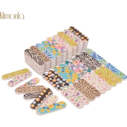 200Pcs Disposable Nail File Double-sided Small Buffer Sanding File UV Gel Polish Manicure Set Block Colorful Nagel Vijl Tools