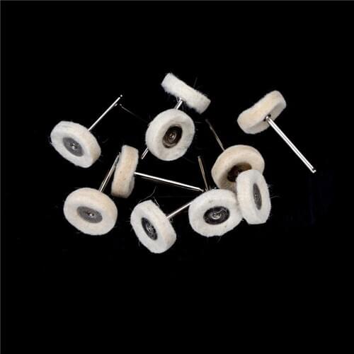 10Pcs Polishing Wheel Polishing Tools Wool Felt Metal Surface Buffing Polishing Wheel for Rotary Tool Dremel Accessories
