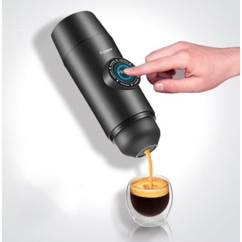 Portable Electric Coffee Mechine Mini Nespresso Coffee Maker Built-in Battery Hot/Cold Extraction Powder&Capsule Outdoor Travel