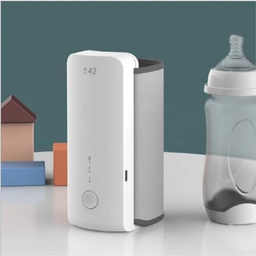 Portable Baby Bottle Heater Thermostat Outdoor Car USB Wireless Warmer Baby Bottle Cooler Bag Milk Bottle Heating Mantle NP1